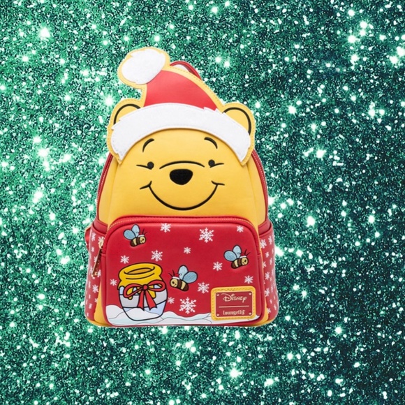 Loungefly Disney Santa Winnie the Pooh Cosplay Mini Backpack
